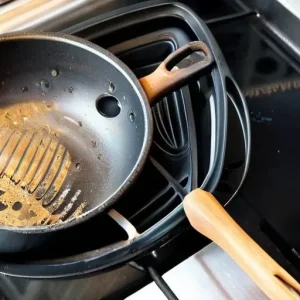 Сгоревшие сковородки: как открутить бакелитовую пластиковую ручку перед сдачей в металлолом