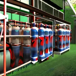 Утилизация старых газовых баллонов (пропан, метан): пропарка, дегазация и распил на металлолом