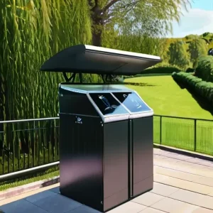 Интеллектуальные мусорные баки (Smart Bins) на солнечных батареях: встроенные прессы и датчики наполненности для умного города